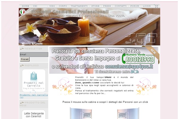 Spa theme site design template sample