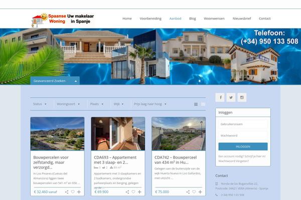 WP Residence theme site design template sample