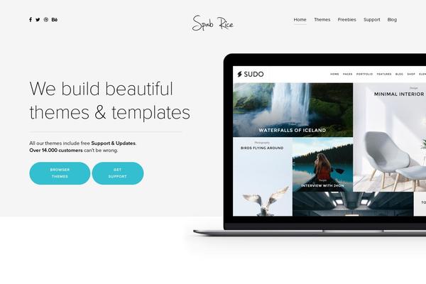 Dani theme site design template sample