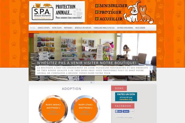 spabeauceetchemin.com site used Animal_care_theme