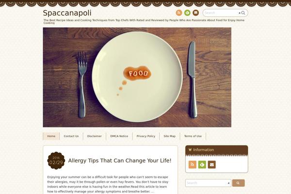 Chocolat theme site design template sample