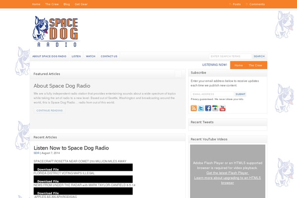WP-Clear theme site design template sample