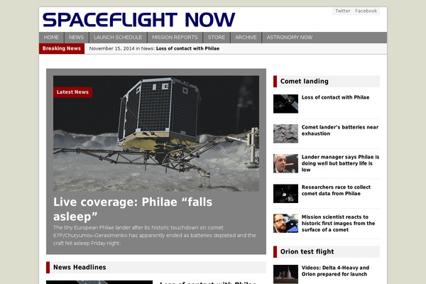 spaceflightnow.com site used MH Magazine