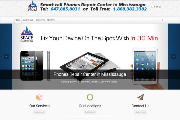 evolve theme site design template sample