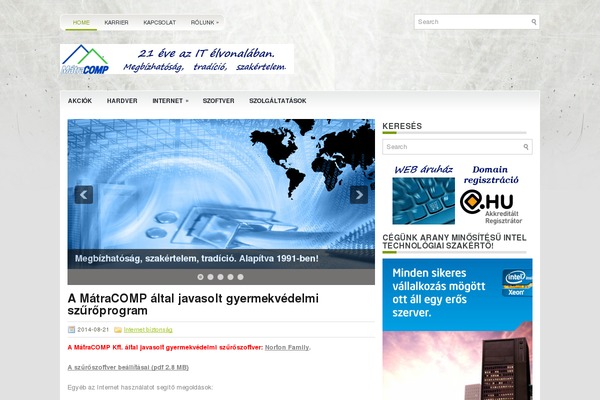 Hostingpro theme site design template sample