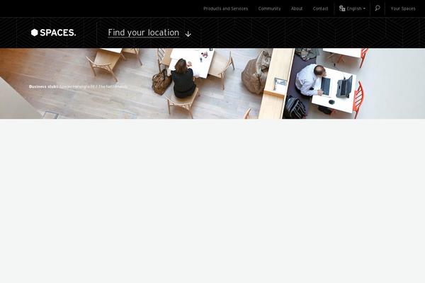 Spaces theme site design template sample