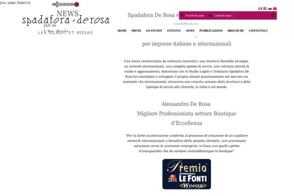spadaforaderosa.net site used Dimension