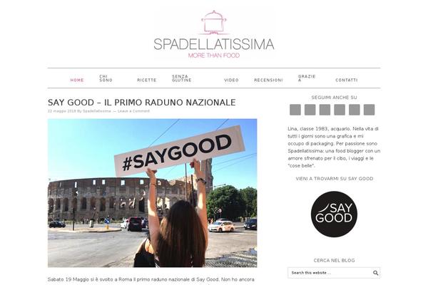 Foodie Pro theme site design template sample