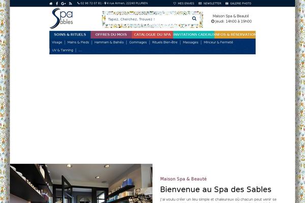 The Retailer Child theme site design template sample