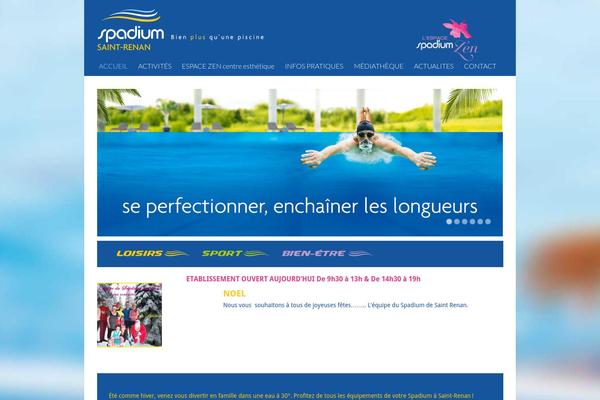 Spadium theme site design template sample