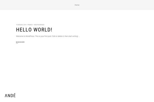 Site using Ande-core plugin