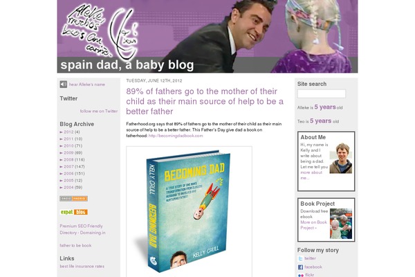 spaindad.com site used Green-theme