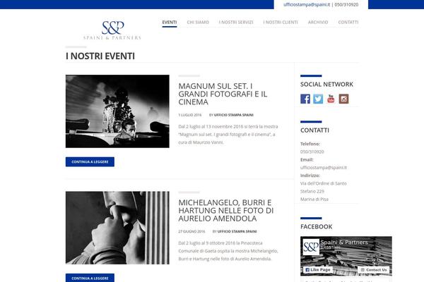 Vanguard theme site design template sample