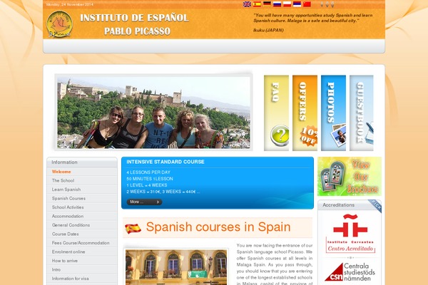 Site using Weather Underground plugin
