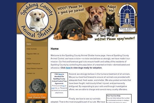 spaldingcountyanimalshelter.com site used Gwd_v2.8