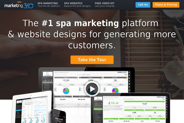 Marketing360-vertical theme site design template sample