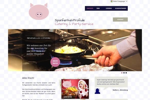 Feast theme site design template sample