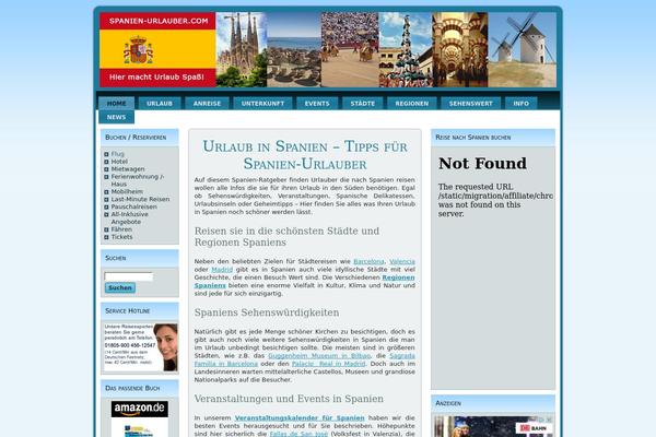 spanien-urlauber.com site used Spanientheme