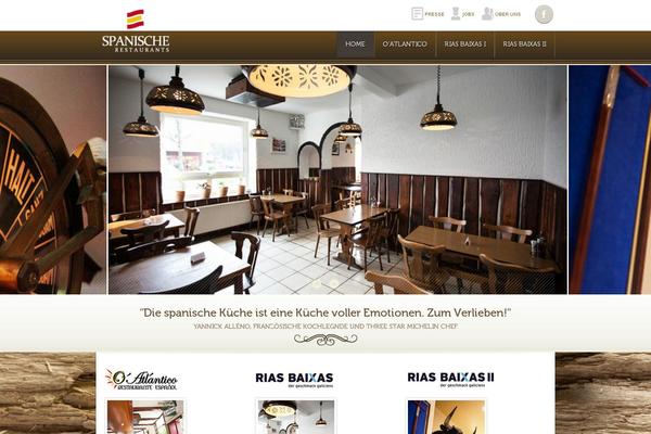Fine-food theme site design template sample