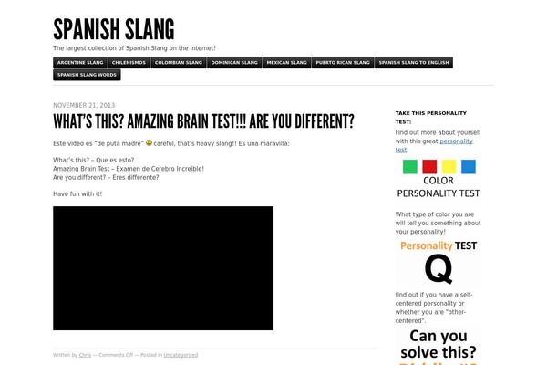 spanish-slang.com site used Blaskan