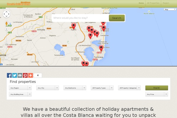 spanishholidayhome.com site used Thevacationrental3
