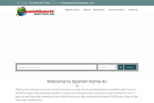 spanishhome4u.es site used Wp Estate