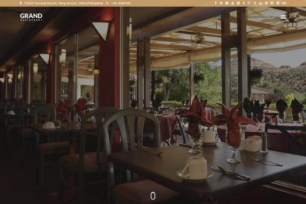 Grandrestaurant theme site design template sample