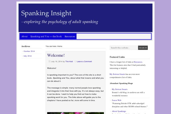 Prose theme site design template sample