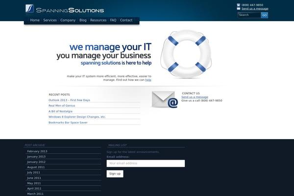 Arclite theme site design template sample