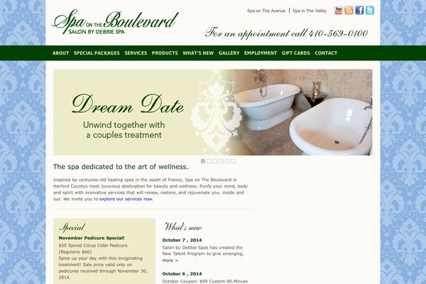 spaontheboulevard.net site used Spa
