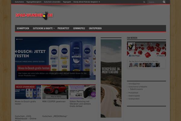 MineZine theme site design template sample