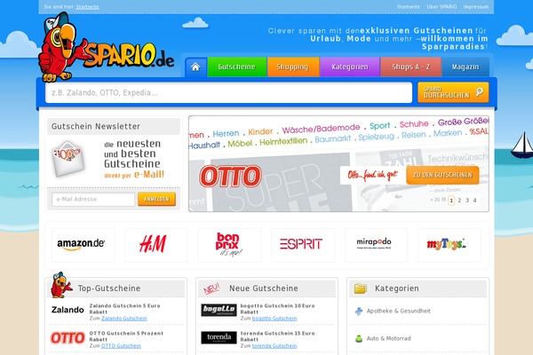 spario.de site used Gutschein