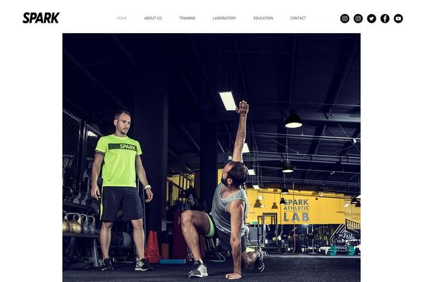 Spark theme site design template sample