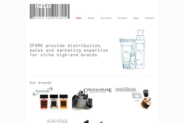 Spark theme site design template sample