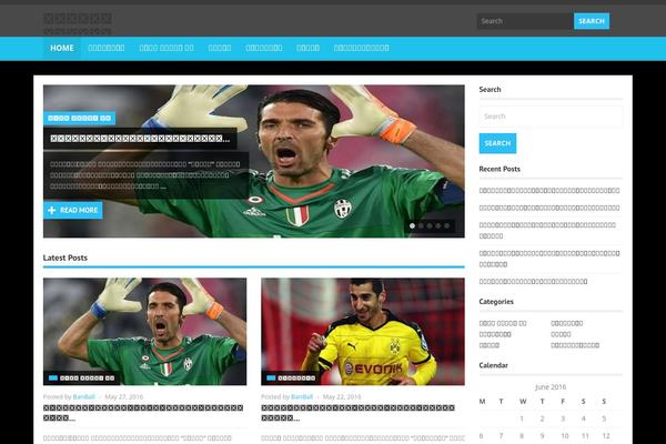Jono theme site design template sample