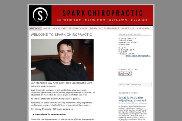 sparkchiropractic.com site used Headway-2015