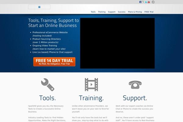 sparkhdtrial.com site used Flare