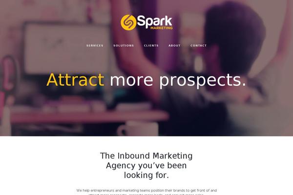 Spark theme site design template sample