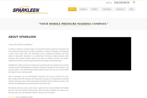 sparkleen.ca site used Valera Theme