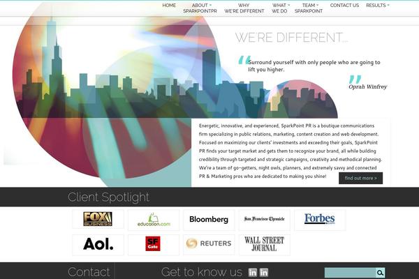 sparkpointpr.com site used Sparkpoint