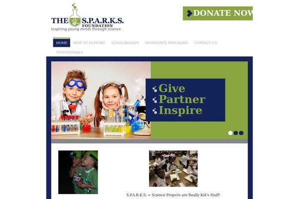 Spark theme site design template sample