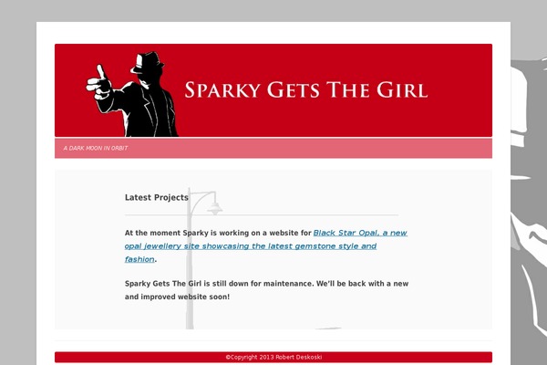 Sparky theme site design template sample