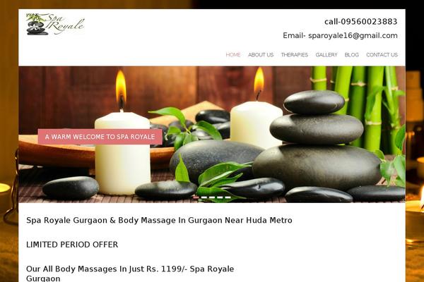 Spacious theme site design template sample