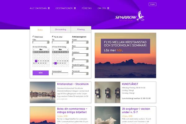 sparrow.se site used Sparrow