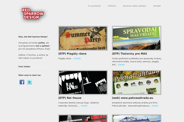sparrow.sk site used Bluebubble
