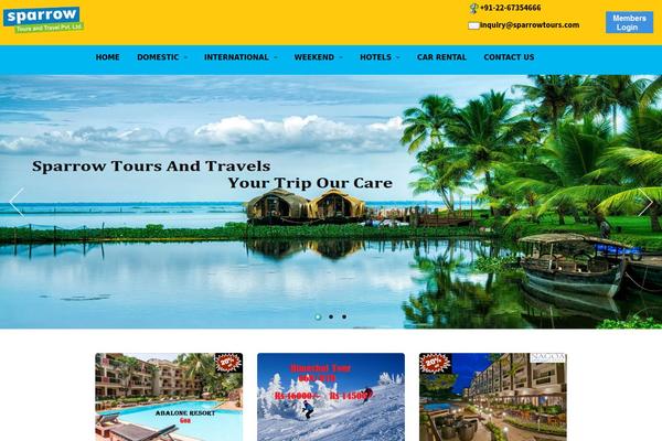 Travelo theme site design template sample