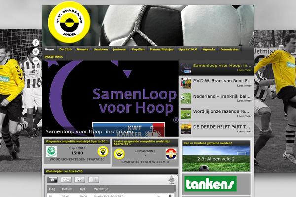 sparta30.nl site used Footballclub-2.5.6