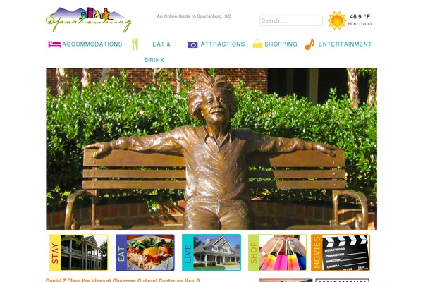 Mainstreet theme site design template sample
