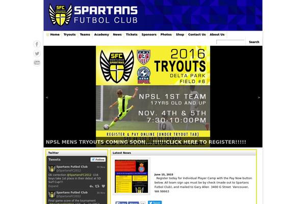 spartansfutbolclub.com site used Footballclub-2.5.4
