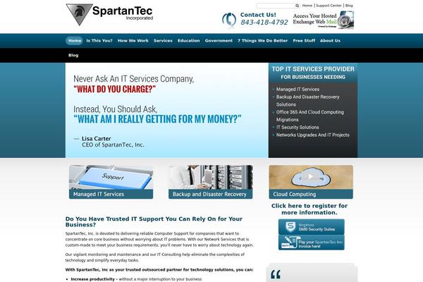 Core theme site design template sample